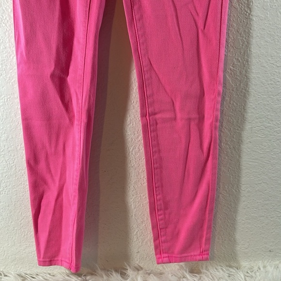FASHION NOVA Pull On No Gap Stretch Color Skinny Jeans Hot Pink Size 1 NEW - Picture 5 of 12